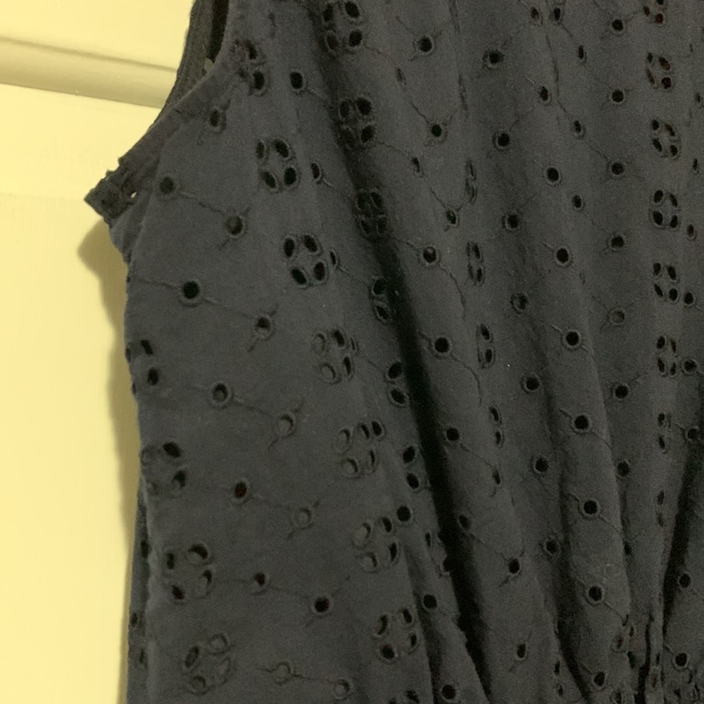 J. Crew navy sleeveless eyelet dress - Picture 9 of 14